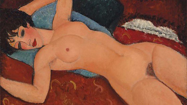 ‘Desnudo acostado’ de Modigliani subastado en Nueva York, el segundo cuadro más caro en una subasta de arte
