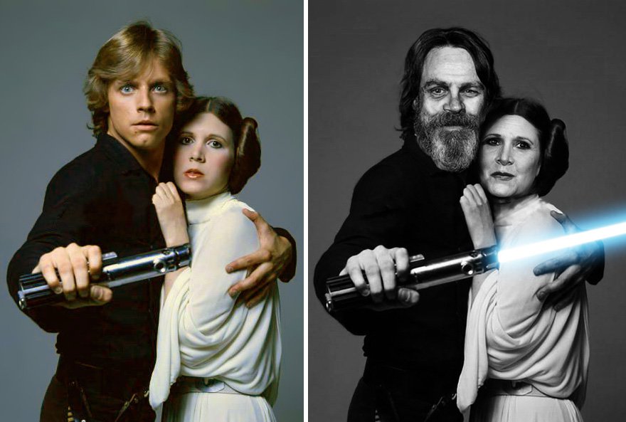 Los actores de Star Wars antes y ahora