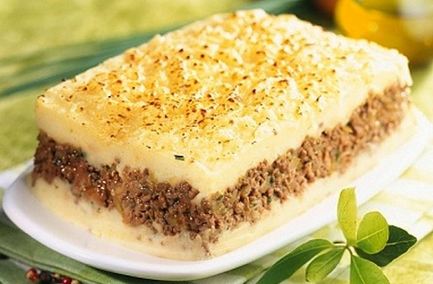 Un divino pastel de carne y papas