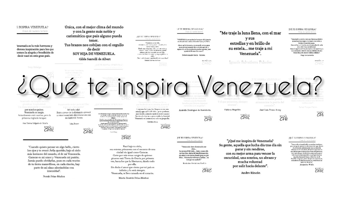 ¿Qué te inspira Venezuela? frases de nuestros lectores