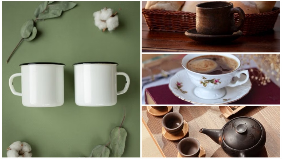 Tomando el té & café. Los tipos de vajillas, de la inglesa al peltre