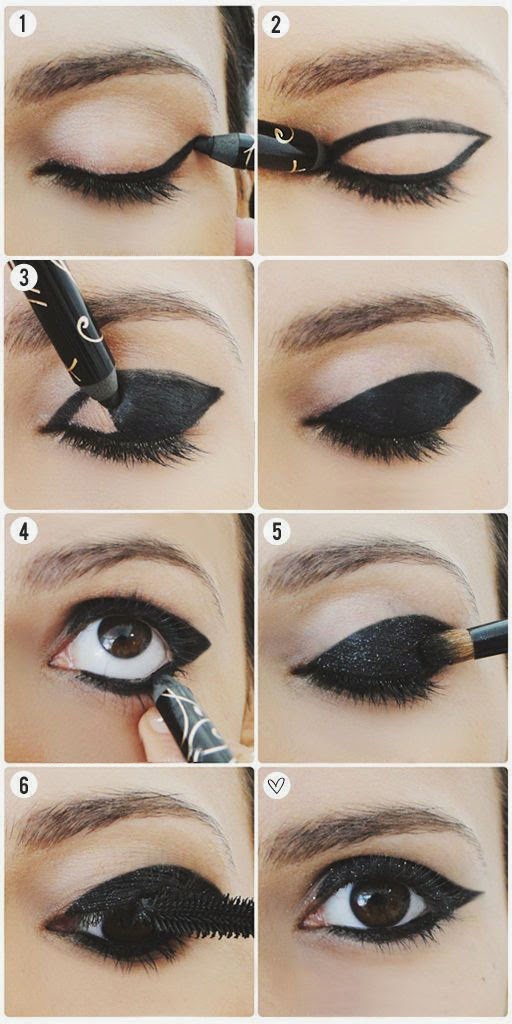 Cómo maquillar tus ojos de negro
