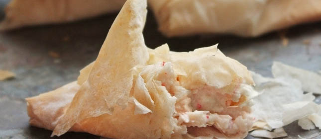 Cangrejo, esas sofisticadas empanaditas crujientes….