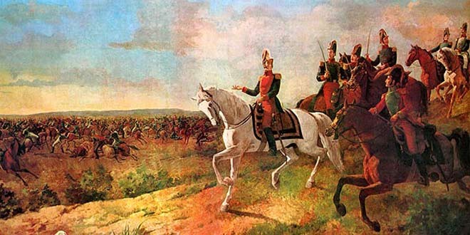 La Batalla de Junín el 6 de agosto de 1824