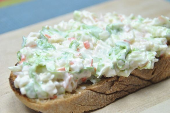 Tostas de  Surimi o Palitos de Cangrejo