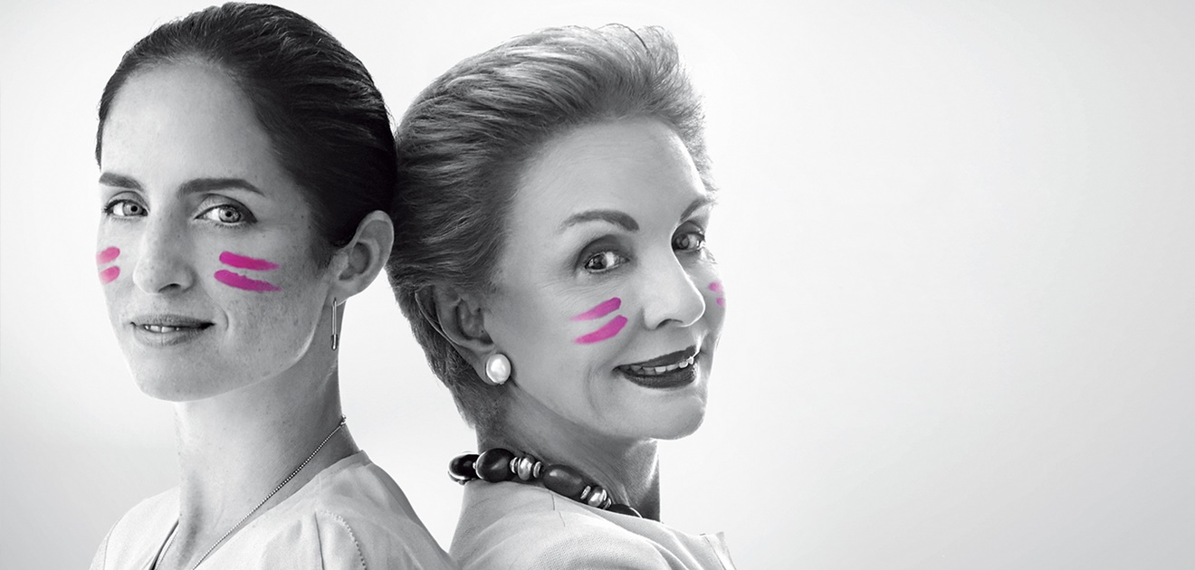El mensaje de Carolina Herrera y su hija a las mujeres con cáncer de mama
