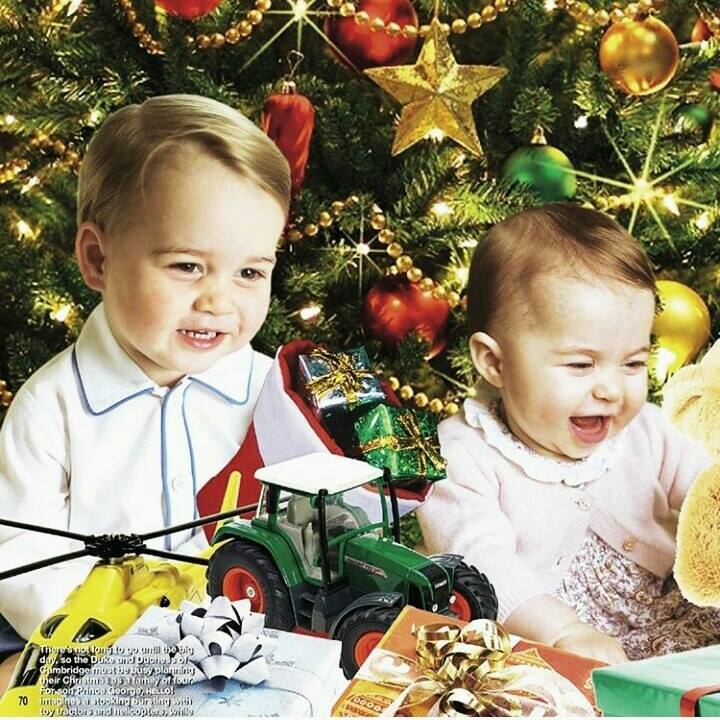 La dulce  navidad de Charlotte y George de Inglaterra