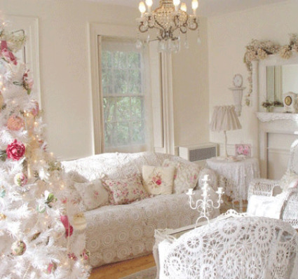 Ideas para decorar tu casa con un arbolíto blanco en estes navidades