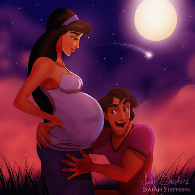 So cute! Las princesas de Disney como mamás