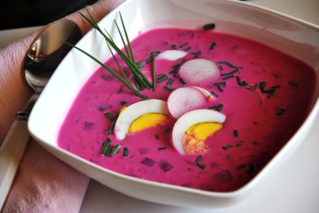 Chłodnik, una sopa fría típica polaca
