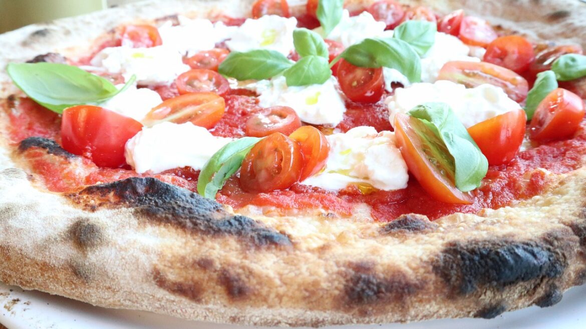 Una deliciosa pizza margarita