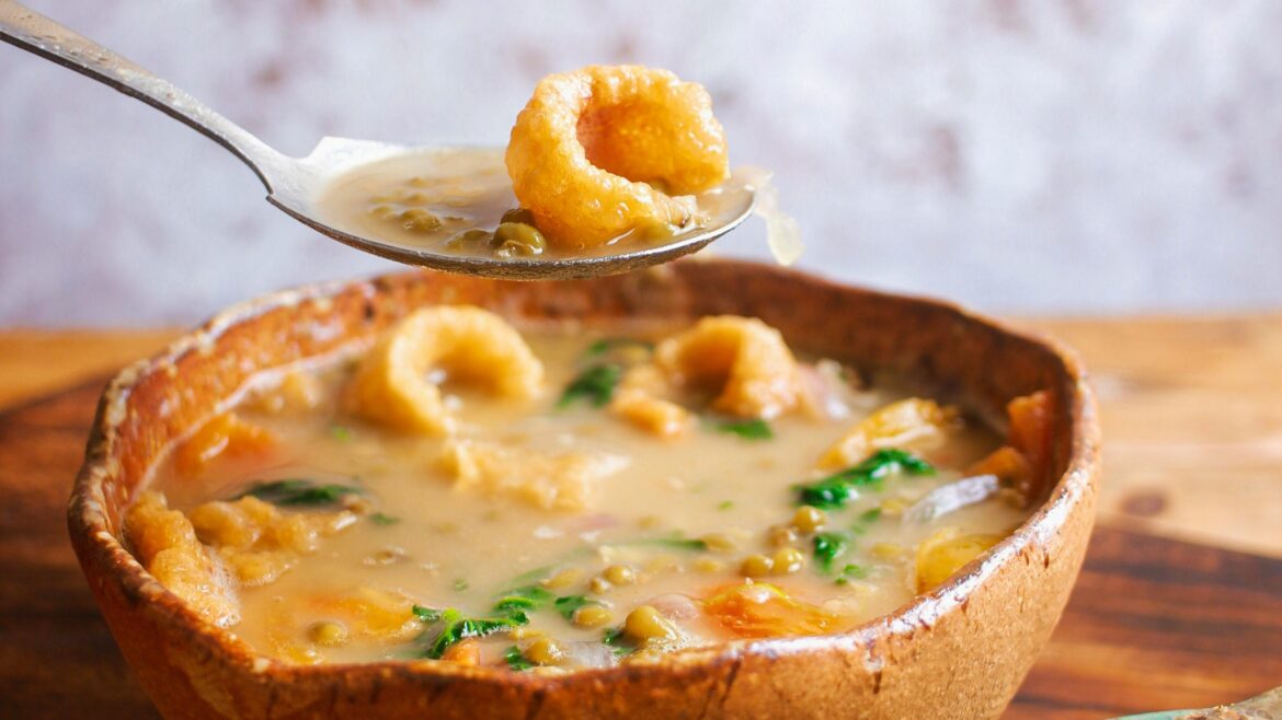 Sopa de camarones con coco ¡demasiado sabrosa!