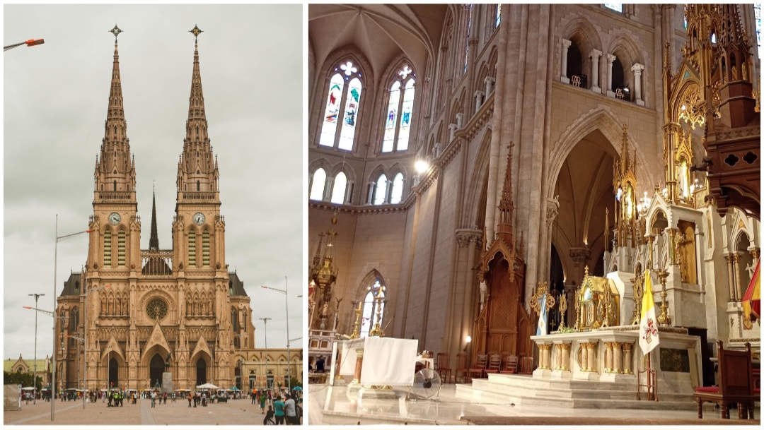 La Basílica de Nuestra Señora de Luján, majestuosa, impresionante; deja honda emoción en sus visitantes